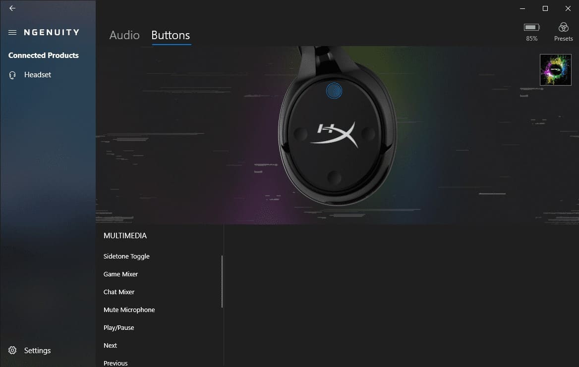 HyperX Ngenuity-app