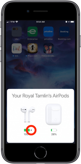 Comment vérifier la charge des AirPods