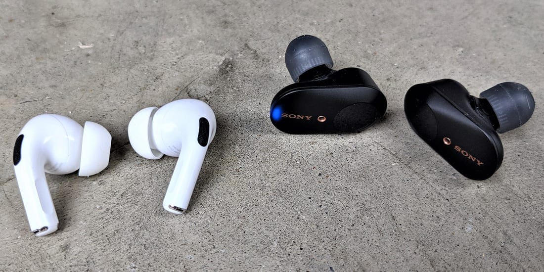 Comparaison entre AirPods Pro et Sony WF-1000XM3