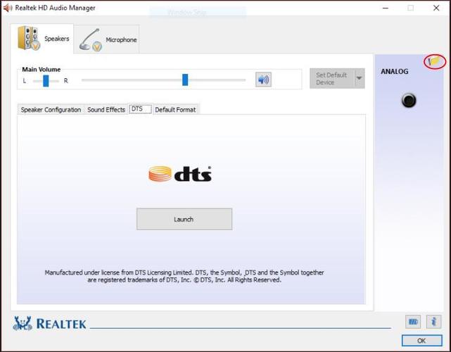 Realtek HD Audio Manager